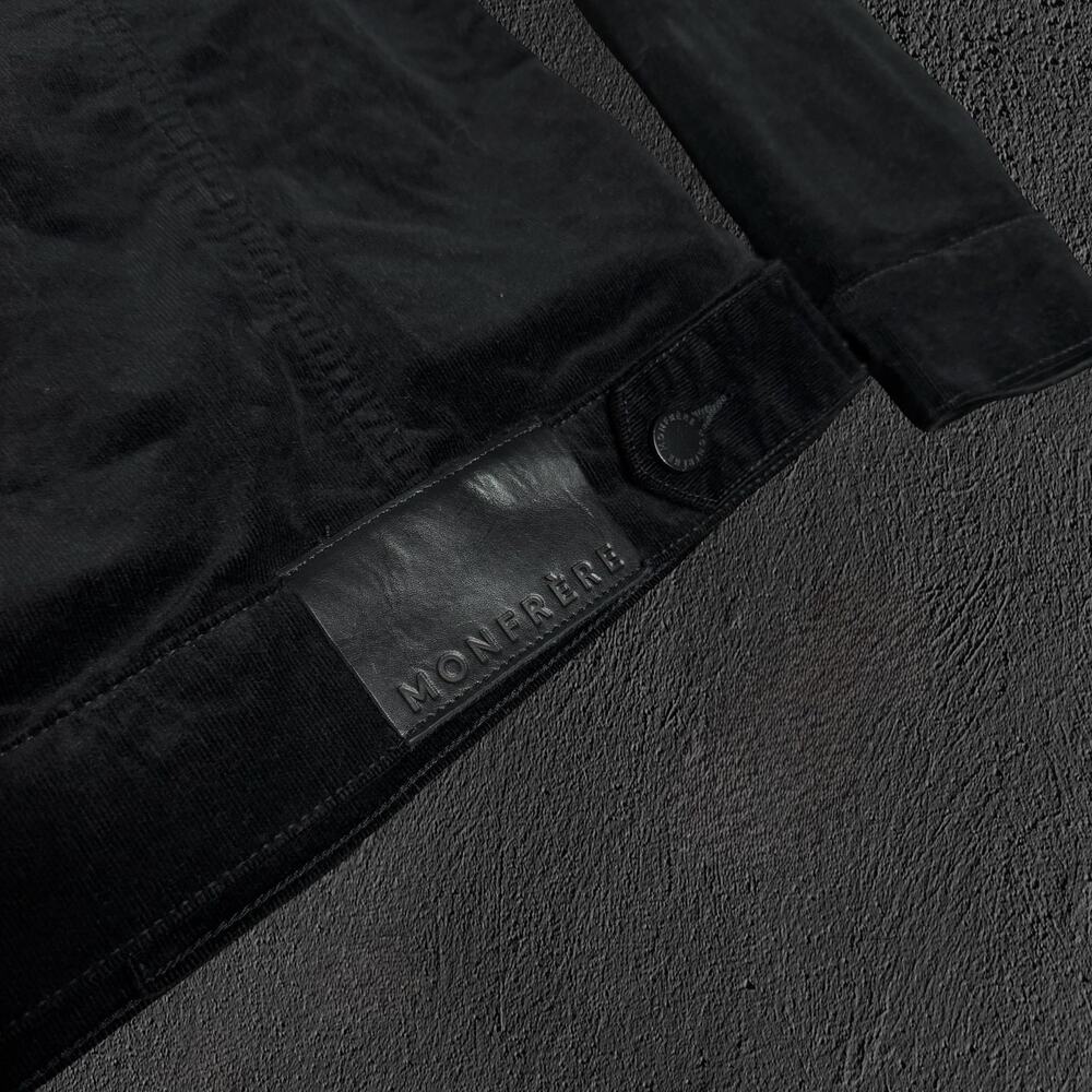 Monfrere black noir dean slim corduroy trucker jacket - Picture 5 of 9